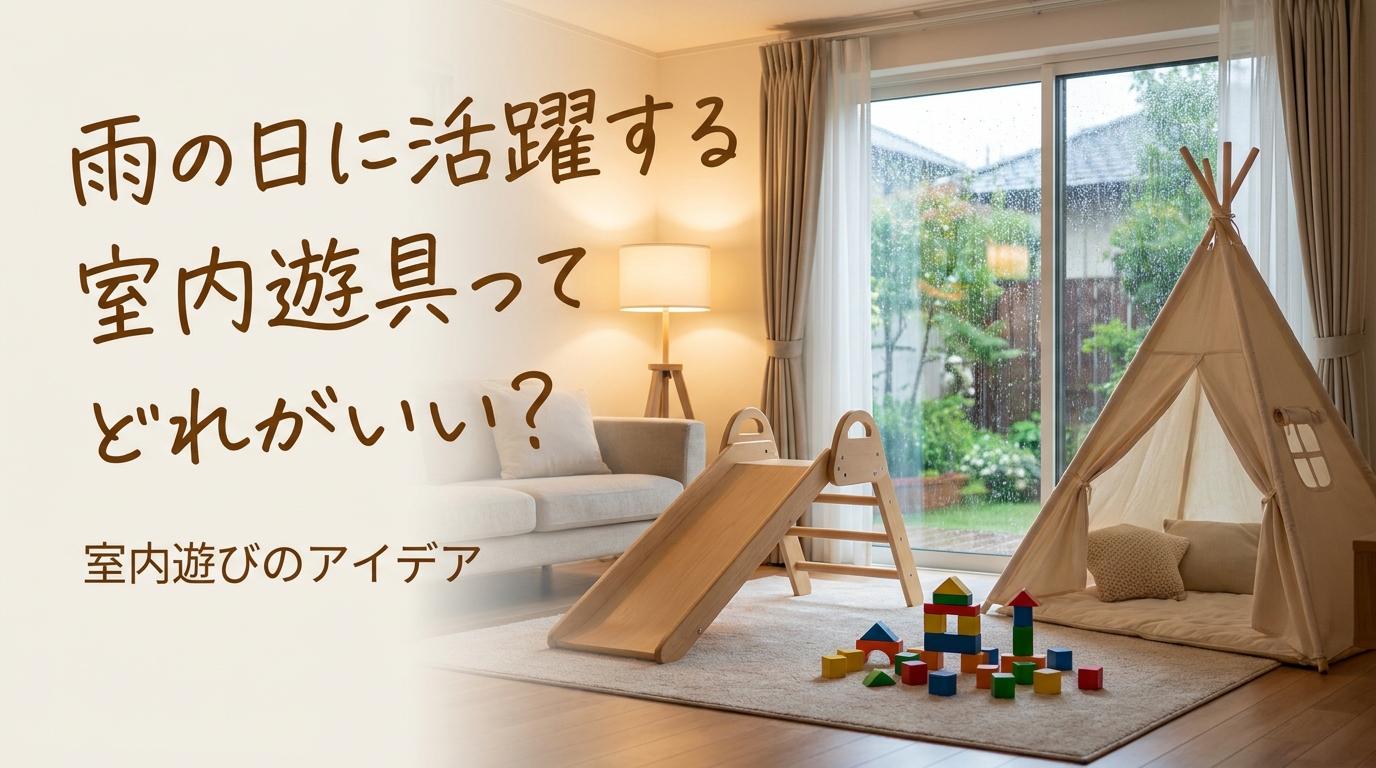 雨の日に活躍する室内遊具ってどれがいい?