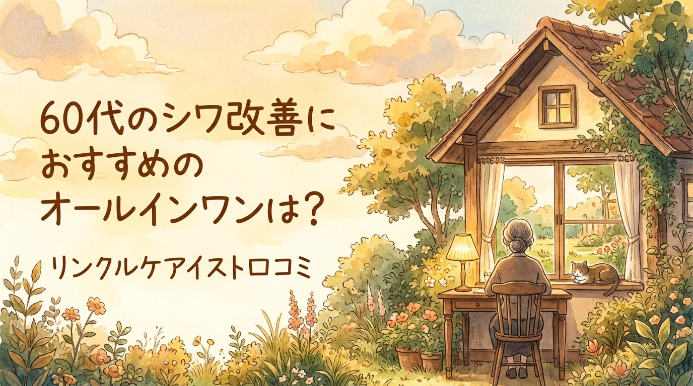 60代のシワ改善におすすめのオールインワンは?リンクルケアイスト口コミ